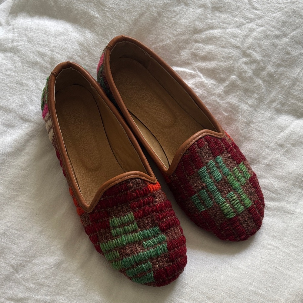 Colorful Woven Women's Loafers / Turkish slippers